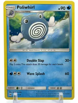 Pokemon Sun & Moon Base Set 31/149 Poliwhirl 4X Mint/NM Uncommon TCG 4 Cards X4 - Image 2