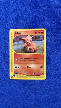 Pokemon Vulpix TCG Expedition Base Set 136/165, Regular Common Card - Image 1