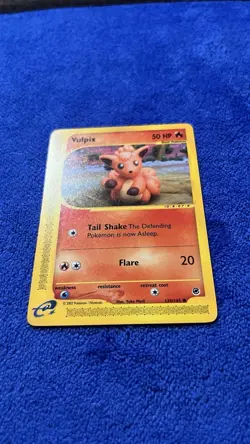 Pokemon Vulpix TCG Expedition Base Set 136/165, Regular Common Card - Image 2