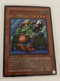 YU-GI-OH! Toon Goblin Attack Force HOLO DL7-EN001 Super Rare Card TCG Yugioh - Image 1