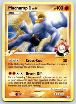 Machamp - Platinum Rising Rivals 46/111 Kagemaru Himeno 151 Pokemon TCG Card LP - Image 1