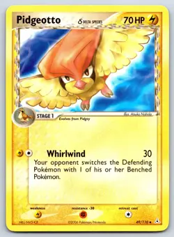 Pidgeotto (Delta Species) - EX Holon Phantoms 49/110 Vintage 151 Pokemon Card LP - Image 1