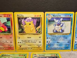 Pokemon Base Set Kanto Starters 7-Card Lot Pikachu & Evolutions Vintage LP - Image 5
