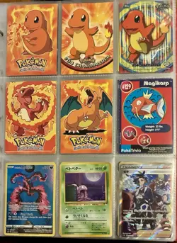 Vintage Pokemon Card Collection - No Binder Lot 5 Pages - Holo - Modern LP/NM - Image 1