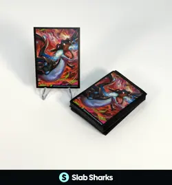 POKEMON PHANTASMAL FLAMES MEGA CHARIZARD X EX CARD SLEEVES LOT OF 65 SEALED - Image 1