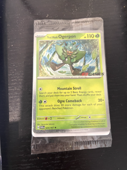 Teal Mask Ogerpon EB GAMES Stamp - 024/167 - Holo - Sealed Promo - Pokemon Card - Image 1