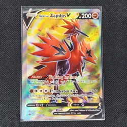 Galarian Zapdos V - 173/198 - Ultra Rare - Chilling Reign - Pokemon Card - (OC) - Image 1