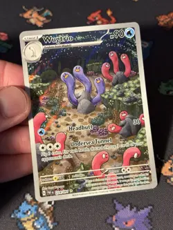 Pokemon Cards Wugtrio 224/091 Illustration Rare Paldean Fates - (NM) - Image 2