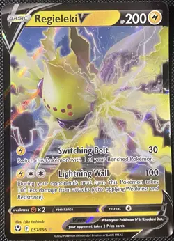 Regieleki V 057/195 Swsh12: Sword & Shield - Silver Tempest Holo - Pokemon Card - Image 1