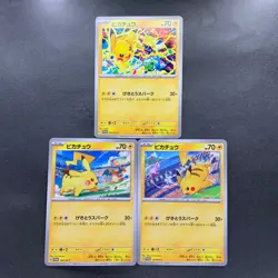 NM 3 card Pikachu 291/SV-P 120/SV-P 197/SV-P Gym Promo - Pokemon 704 - Image 1