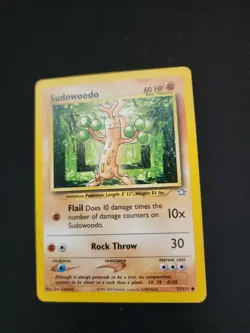 SUDOWOODO - Neo Genesis Set - 77/111 - Common - Pokemon Card - Unlimited - LP - Image 1