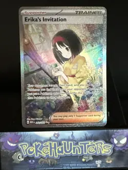 Pokemon Card Erika's Invitation 203/165 Scarlet & Violet 151 Holo Trainer NM - Image 1