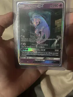 Pokemon Mewtwo GX TCG Shining Legends Holo Card 78/73 Secret Rare - Image 2