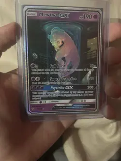 Pokemon Mewtwo GX TCG Shining Legends Holo Card 78/73 Secret Rare - Image 3