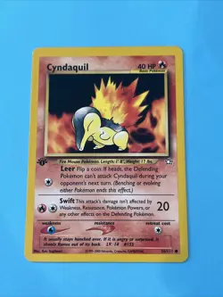 1st Edition Cyndaquil - Neo Genesis - #56/111 - Vintage Pokemon Card 2000 WOTC - Image 1