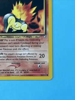 1st Edition Cyndaquil - Neo Genesis - #56/111 - Vintage Pokemon Card 2000 WOTC - Image 5