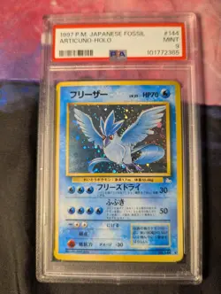 1997 Pokemon Japanese Fossil Articuno Holo Mint 9 PSA Graded Card - Image 1