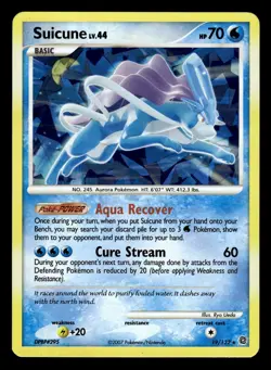 Suicune 19/132 Cracked Ice Holo Secret Wonders Pokemon Card - Image 1