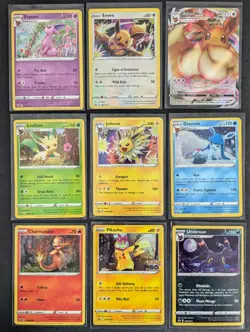 Lot of (9) Pokemon Card Black Star Promo Lot. Eevee, Espeon, Umbreon, Pikachu - Image 1