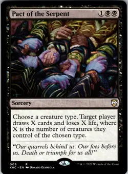 Pact of the Serpent R Commander: Kaldheim 9 NMNormal - Image 1