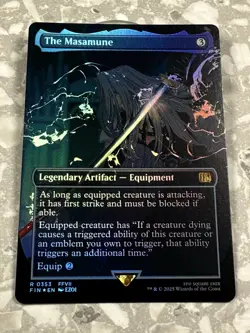 The Masamune (Borderless) #353 FOIL MTG Final Fantasy FIN NM X1 - Image 1