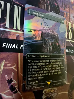 MTG Fishing Gear (Borderless) Commander: Final Fantasy Foil NM - Image 2