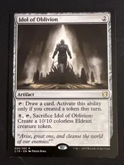 1x Idol of Oblivion (055) Commander 2019 LP MTG Magic the Gathering x1 MKE - Image 1