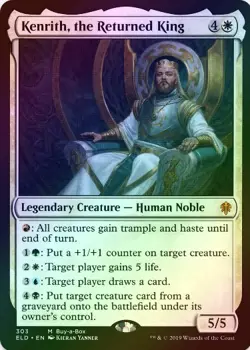 1 x Kenrith, the Returned King - Foil - Throne of Eldraine - LP - MTG - Image 1