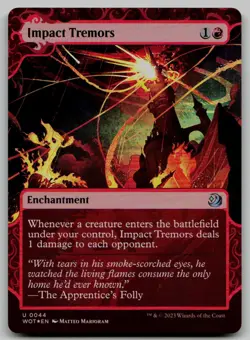 Impact Tremors U Wilds of Eldraine: Enchanting Tales 44 NM - Image 1
