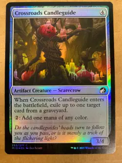 MTG 1x FOIL Crossroads Candleguide # 253 Adventures in the Forgotten Magic x1 NM - Image 1