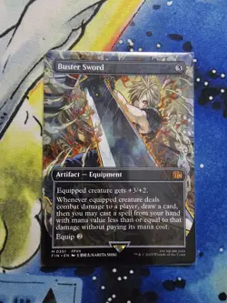 Buster Sword FIN 0351 Final Fantasy Magic The Gathering MTG Borderless Non-foil - Image 1