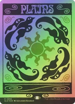 Plains (0888) (Rainbow Foil) 888 NM Foil Secret Lair Drop Series MTG EN - Image 1