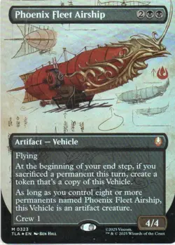 MTG: Avatar: The Last Airbender: Foil Borderless Phoenix Fleet Airship: LP Con - Image 1