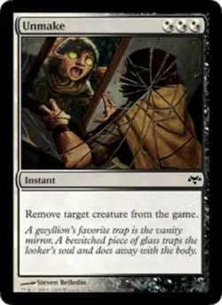 1x Unmake - Foil Moderate Play, English Eventide MTG Magic - Image 1