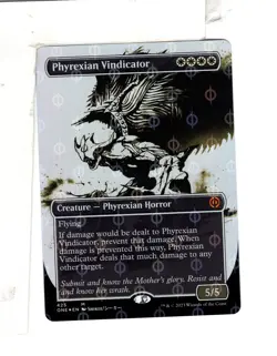 MTG SkeenAB Phyrexian Vindicator STEP-AND-COMPLEAT FOIL from Phyrexia AWBO. NM. - Image 1