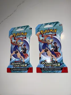 Pokemon TCG Journey Together Sleeved Booster Pack - x2 - Image 1