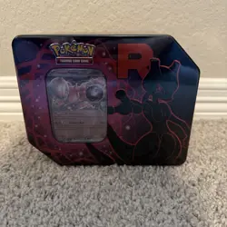Pokemon TCG Scarlet & Violet Destined Rivals Team Rocket Tin - Mewtwo Sealed - Image 1
