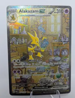Pokemon TCG Alakazam EX 201/165 Sir Scarlet & Violet 151 English NM - Image 1