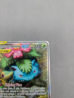 Pokemon TCG - Venusaur & Snivy GX SM229 Ultra Rare Sun & Moon Promo Tag Team NM - Image 3