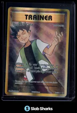 2016 POKEMON XY EVOLUTIONS #107/108 BROCK'S GRIT ULTRA RARE - Image 1