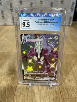 Japanese Pokemon Shiny Star V Toxtricity VMAX 315/190 Shiny SSR CGC 9.5 Gem Mint - Image 1