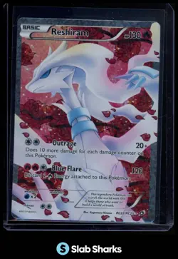 2013 POKEMON B&W LEGENDARY TREASURES #RC22/RC25 RESHIRAM RADIANT COLLECTION UR - Image 1
