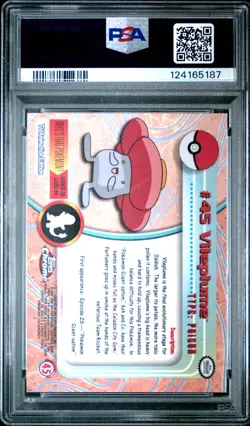 2000 TOPPS CHROME POKEMON T.V. #45 VILEPLUME PSA 10 - Image 2