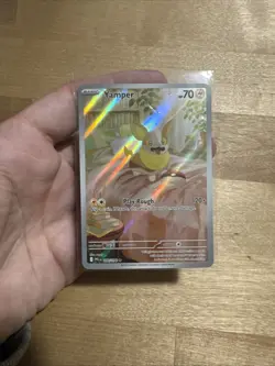 Yamper 099/094 Illustration Rare Pokemon mega Phantasmal Flames NM - Image 1