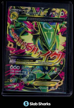 2015 POKEMON XY ROARING SKIES #105/108 MEGA RAYQUAZA EX ULTRA RARE - Image 1