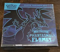 Pokemon ETB Mega Evolution Phantasmal Flames Sealed Elite Trainer Box New TCG - Image 1