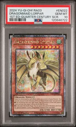 2024 Yu-Gi-Oh Dragonmaid Lorpar - RA03-EN022 PSA 10 (Sept 25) - Image 1