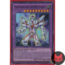 Yugioh Elemental HERO Core SHVI-ENSE2 Super Rare NM - Image 1