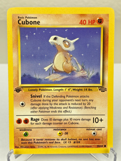 Cubone 50/64 Jungle 1st Edition WOTC Pokemon Card - Lightly Played - Image 1