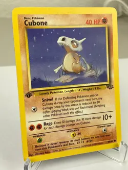 Cubone 50/64 Jungle 1st Edition WOTC Pokemon Card - Lightly Played - Image 2